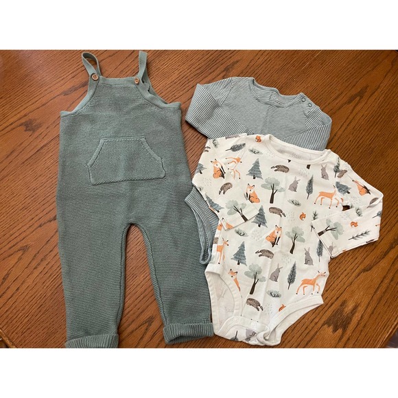 Little Planet Organic By Carters Sweater Romper Outfit 18m - Picture 1 of 9